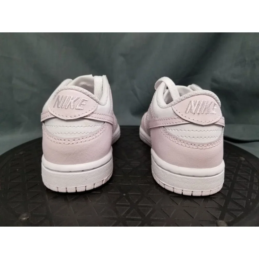 Nike Dunk Low White Light Violet (PS) Girls Size 11c NEW IN BOX! - Picture 7 of 13